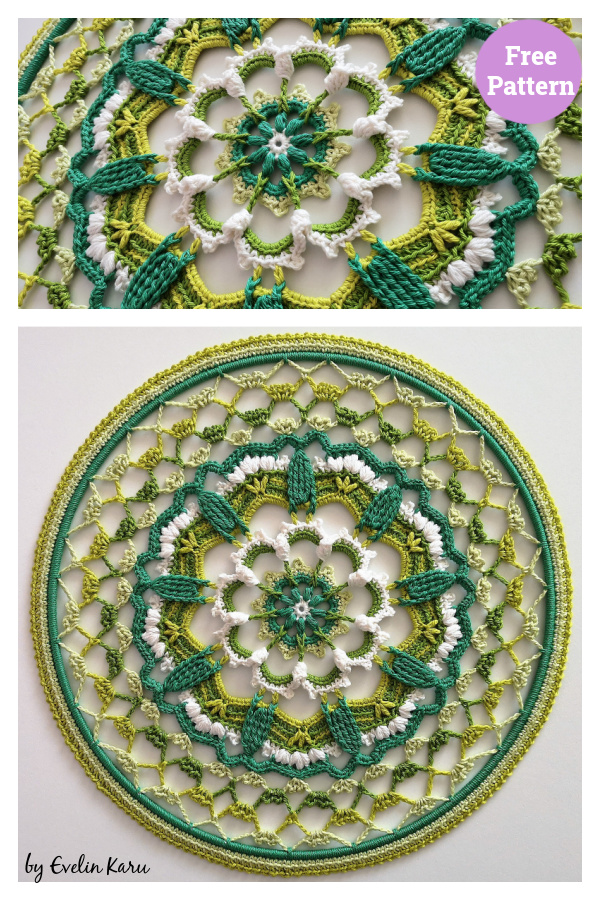 Enchanting Beauty of Awakening Mandala Free Crochet Pattern