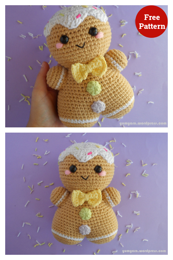 Gingerbread Man Crochet Free Pattern