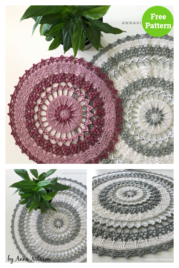 GrapeVine Mandala Free Crochet Pattern