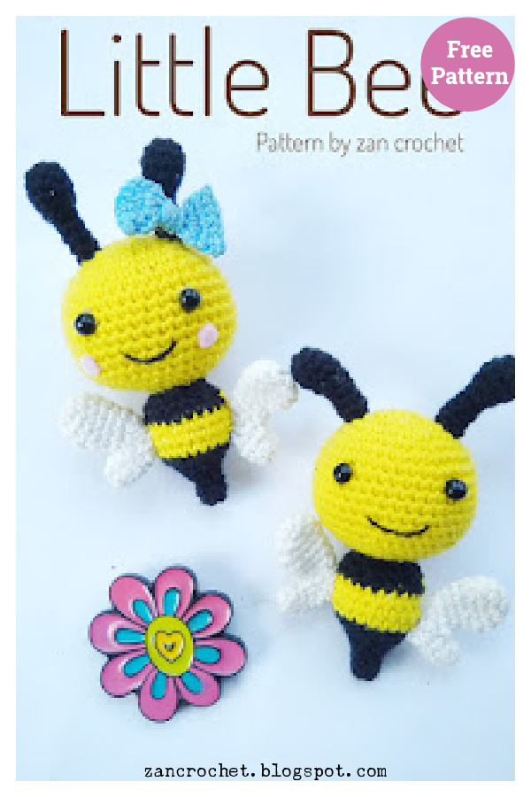 Little Bee Amigurumi Free Crochet Pattern