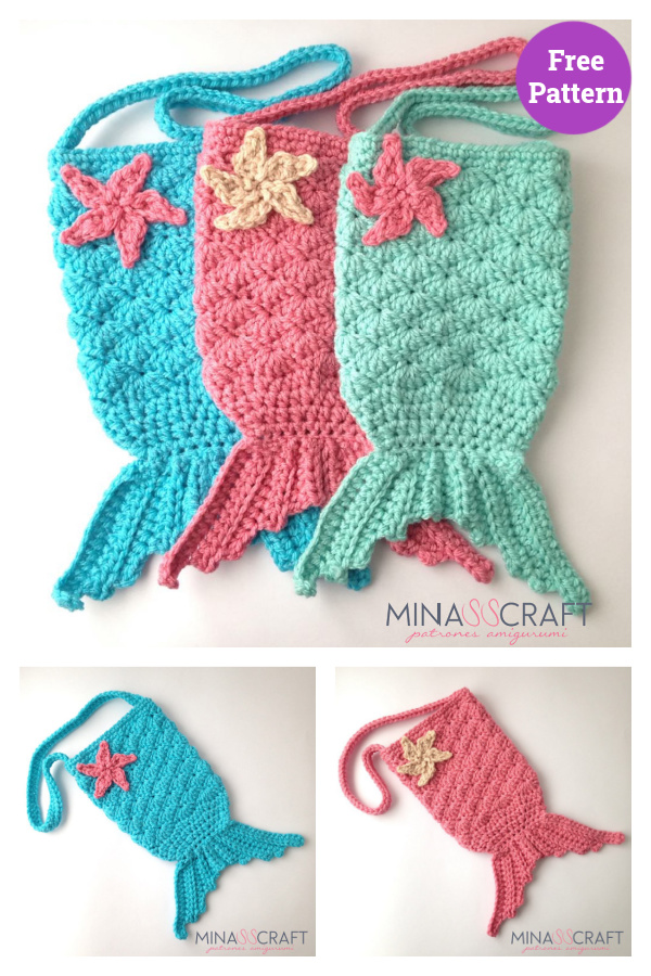 Mermaid Tail Purse Crochet Free Pattern