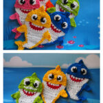 Sharks Family Free Crochet Pattern