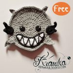 Crochet Halloween Coasters Ghost Spirit vampire Free Pattern