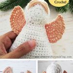 Crochet Granny Square Angel Christmas Ornament Free Pattern