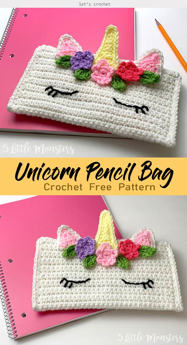 Pencil Case Free Crochet Pattern 
