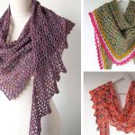 Easy Crochet Triangle Shawl Free Pattern