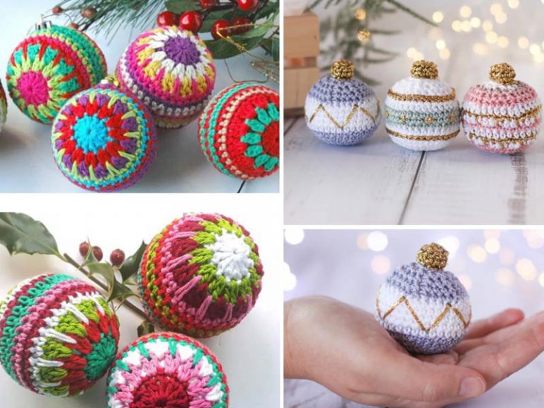 Christmas Baubles Crochet Free Pattern