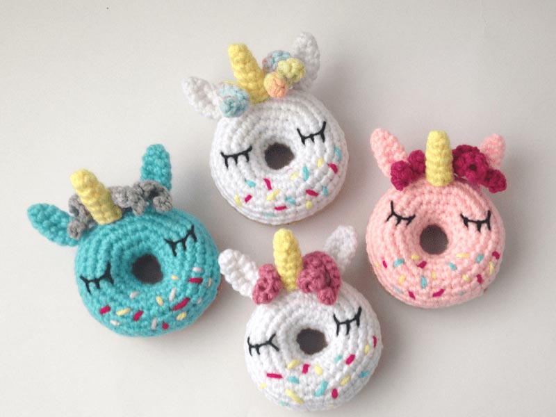 Unicorn Donut Amigurumi Crochet Free Pattern