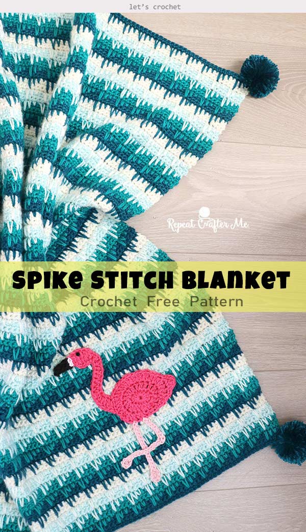 Crochet Spike Stitch Blanket Free Pattern