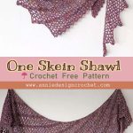 One Skein Crochet Shawl Free Pattern