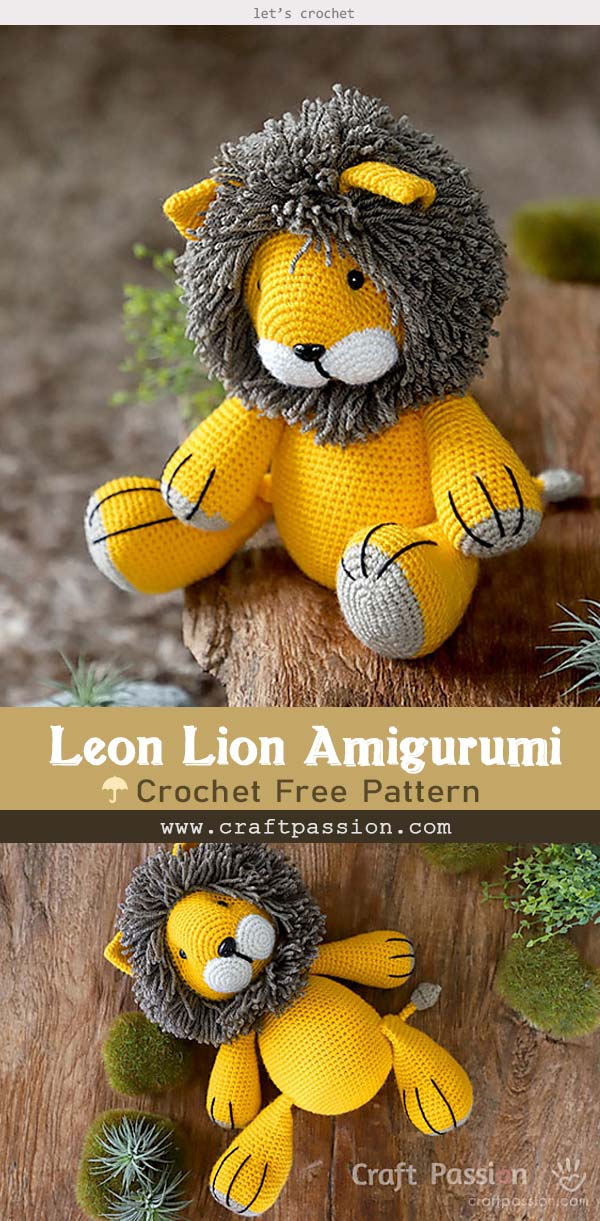 Lion Amigurumi Crochet Free Pattern