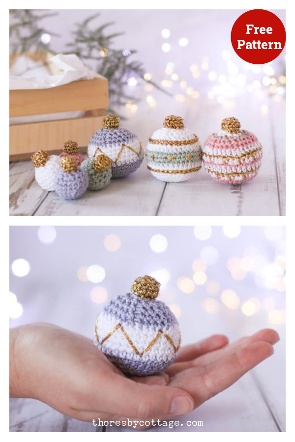 Christmas Bauble Crochet Free Pattern