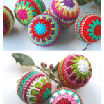 Christmas Baubles Crochet Free Pattern