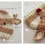 Crochet Woodland Spotted Deer Hat Free Pattern