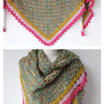 Easy Crochet Triangle Shawl Free Pattern