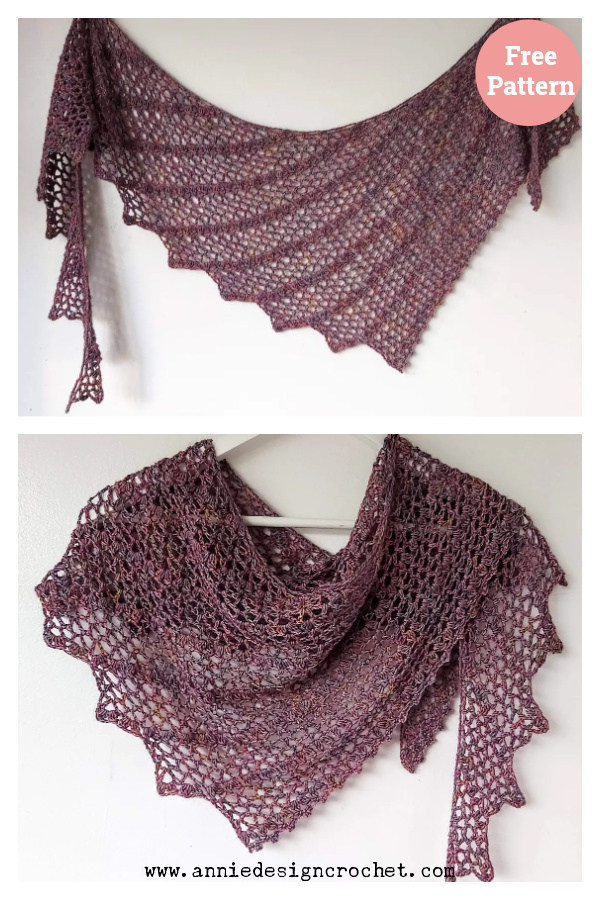 One Skein Shawl Free Crochet Pattern