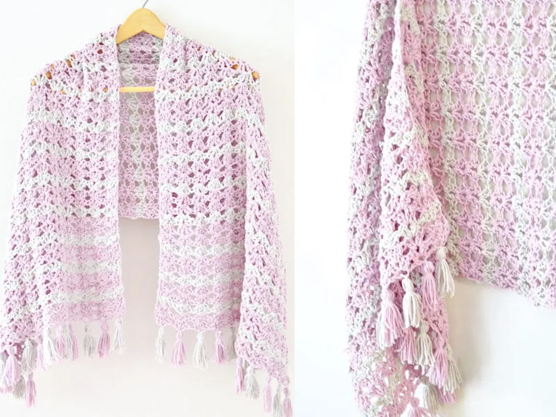 The Summer Iris Shawl Free Crochet Pattern