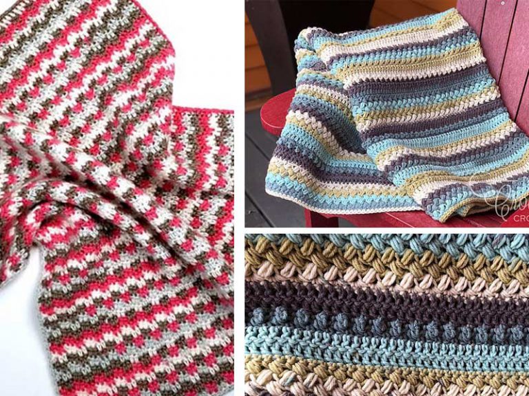 Sleepy Blocks Afghan Blanket Free Crochet Pattern