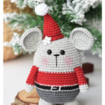 Amigurumi Christmas Santa Mouse Free Crochet Pattern
