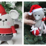 Christmas Mouse Crochet Free Pattern