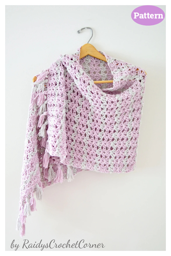 The Summer Iris Shawl Crochet Pattern