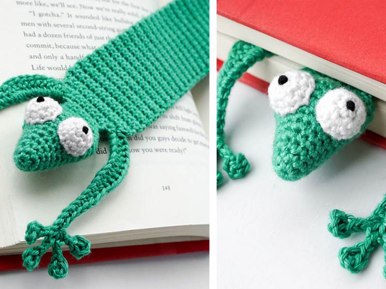 Gecko Bookmark Free Crochet Pattern