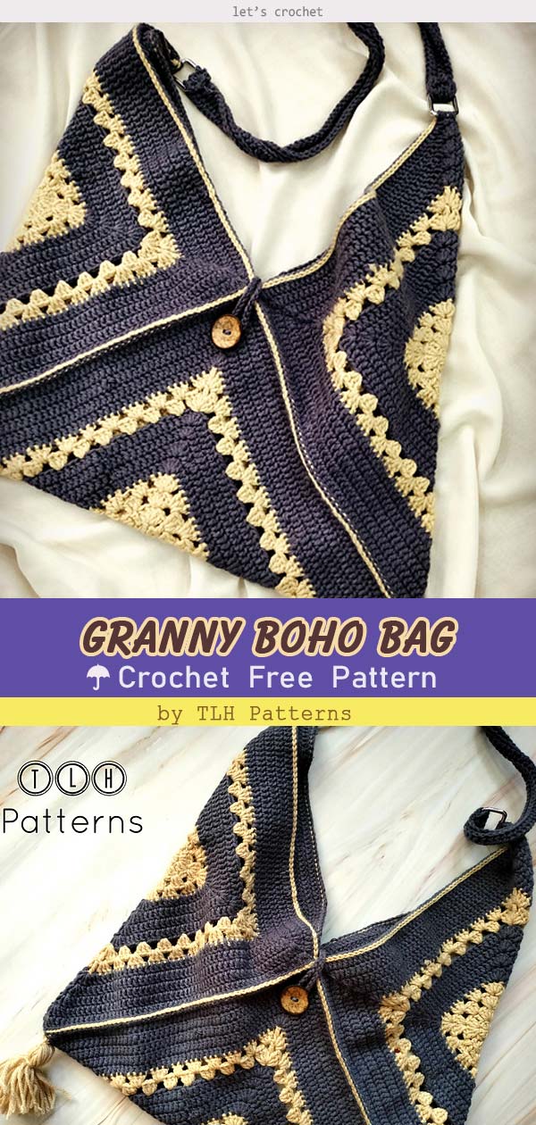 Granny Boho Bag Free Crochet Pattern