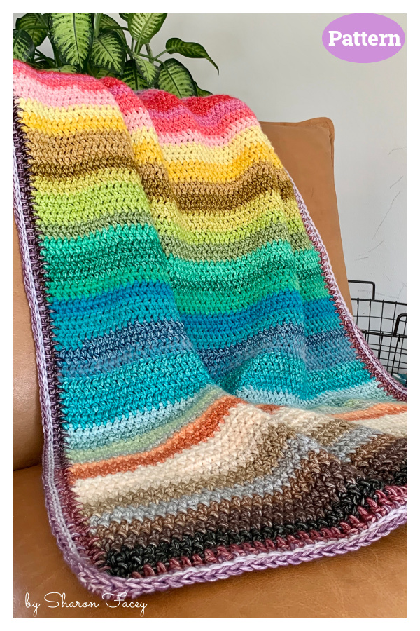 Rainbow Blanket Crochet Pattern