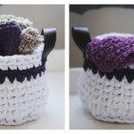 Spa Basket and Washcloths Free Crochet Pattern