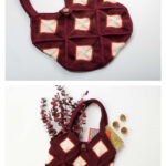Winter Diamonds Market Bag Free Crochet Pattern