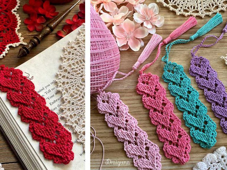 Crochet Higher Love Bookmark Free Pattern