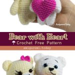 Crochet Bear With Heart Free Pattern