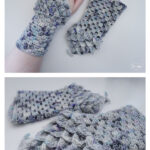 Crochet Basic Granny Dragon Fingerless Gloves Free Pattern