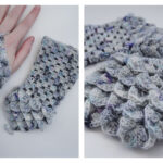 Crochet Basic Granny Dragon Fingerless Gloves Free Pattern
