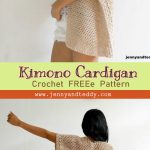 The vacation kimono cardigan free crochet pattern