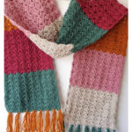 Easy Color-Block Scarf Free Crochet Pattern