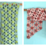 Furry Flower Shawl crochet Free pattern