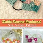 Mollie Flowers Headband Free Crochet Pattern