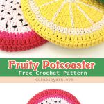 Fruity Potcoaster Free Crochet Pattern