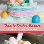 Classic Easter Basket Free Crochet Pattern