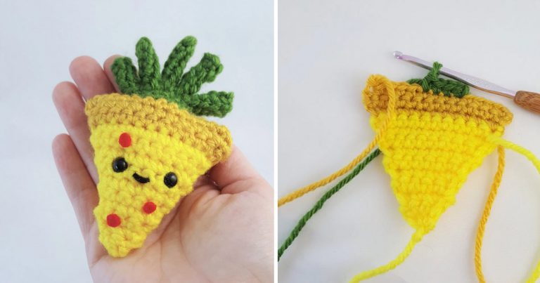 Pineapple Pizza Toy Free Crochet Pattern