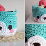 Bear Basket Free Crochet Pattern