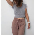 Bobble Crop Top Free Crochet pattern