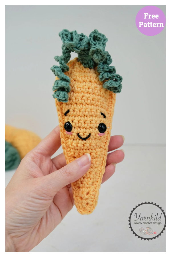 Larry the Carrot Free Crochet Free Pattern