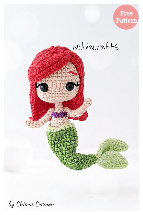 Little Mermaid Amigurumi Doll Free Crochet Pattern