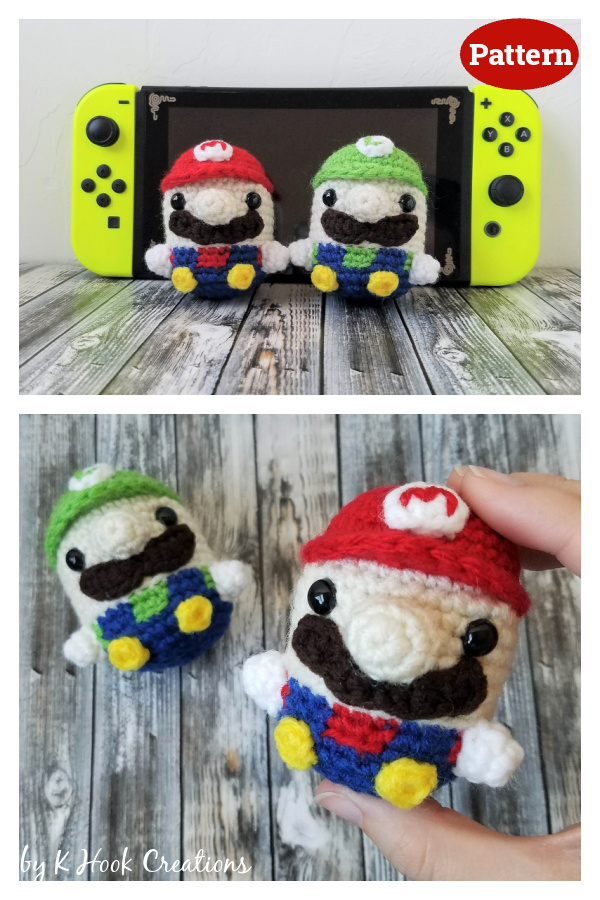 Mario and Luigi Beans Crochet Pattern