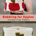 Crochet Bobbling for Apples Basket Free Pattern