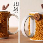 Reindeer Mug Cozy Free Crochet Pattern