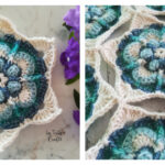 Blue Lotus Flower Free Crochet Pattern