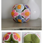 Crochet Flower Amish Puzzle Ball Free Pattern